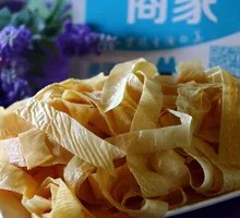 Oil-soaked tofu skin