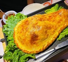 Roasted Lamb Leg with Bread