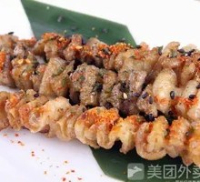 烤甜鸡皮
