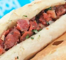 Ham-filled Flatbread