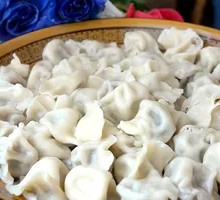 Pork and scallion dumplings