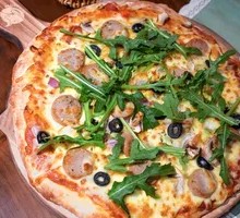 Grilled Sausage Pizza