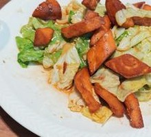 Stir-fried Cabbage Wrapped in Flatbread