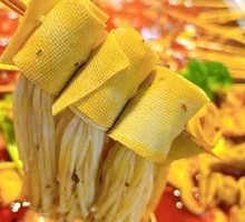 Tofu Skin with Enoki Mushrooms