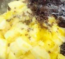 Pineapple Red Bean Shaved Ice
