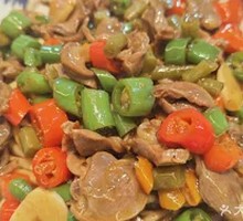 Stir-Fried Chicken Offal Noodles for Staff Meal