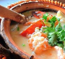 Dried Scallop Shrimp Crab Rice Porridge