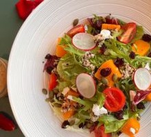 Tri-color Quinoa Pumpkin Cranberry Salad