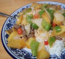 Beef and Potato Rice Bowl