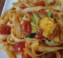 Tomato Egg Soup with Knife-Cut Noodles