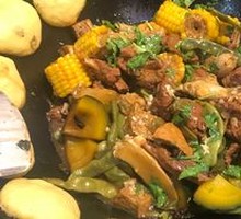 Stewed Pork Ribs in Iron Pot