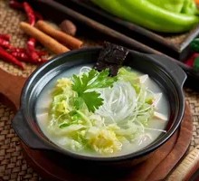 Tofu, Chinese cabbage, and vermicelli