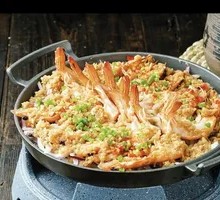 Pan-fried Garlic Fenugreek Shrimp