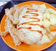 Chicken Cutlet Rice Bowl