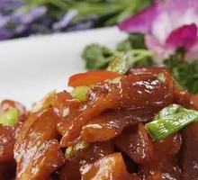 Scallion Stir-fried Beef Tendon