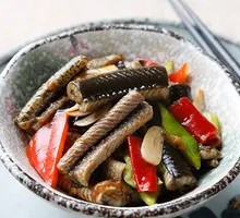 Stir-Fried Eel Strips
