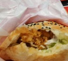 Spicy Chicken Leg Chinese Burger