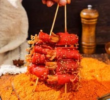Pork and Enoki Skewers