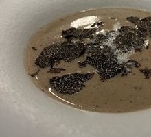 Freshly Shaved Black Truffle Mushroom Soup