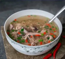 Goji Berry Pork Heart Soup Rice