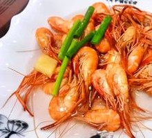 Boiled River Shrimp in Salt Water