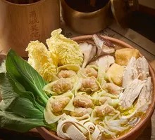 Braised Chicken Soup with Chicken Noodle Dumplings