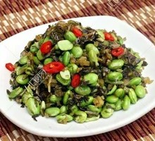 Green Soybeans with Preserved Vegetable