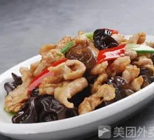 Wood Ear Mushroom Stir-Fry with Pork over Rice