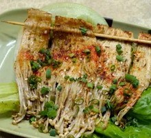 Grilled Enoki Mushrooms