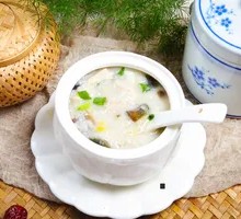 Celery and Century Egg Porridge