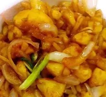 Onion and Potato Stir-fry