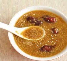 Red Date and Goji Berry Millet Porridge
