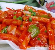 Spicy Rice Cake with Fish Cake