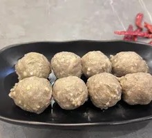 Beef tendon meatballs