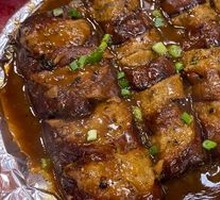 Grilled Eggplant on Iron Plate