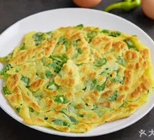 Green Pepper Egg Pancake
