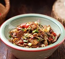 White Pepper Pork Liver Stir-fry with Pork Belly