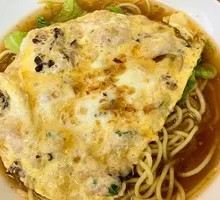 Meat and Egg Steamed Noodles