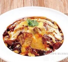 Cheese Black Pepper Beef Rice Bake
