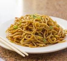 Vegetable and Pork Noodles with Egg