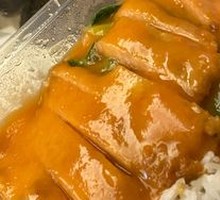 Grilled Pork Cutlet Rice with Tomato Sauce