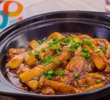Braised Pork and Eggplant in Clay Pot