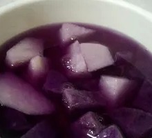 Purple Sweet Potato and Taro Dessert