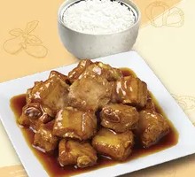 Fragrant Sauce Spare Ribs Rice and Soup