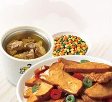 Fried Tofu and Pork Soup