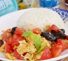 Tomato and Egg Rice Bowl