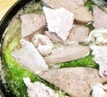 Pork Liver and Pork Meat Noodle Soup