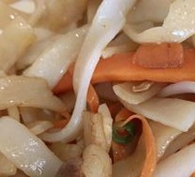 Egg and Meat Rice Noodles