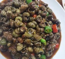 Stir-Fried Snails with Black Bean Sauce
