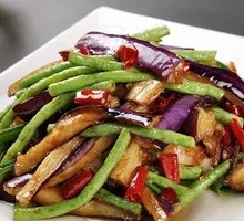 Eggplant and Green Beans